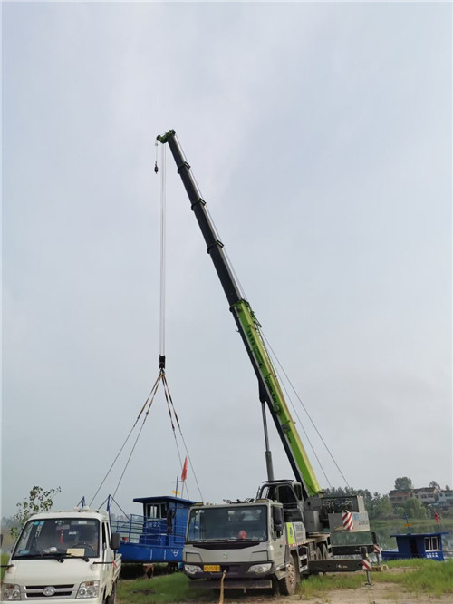 丽水市桥梁建设吊装案例